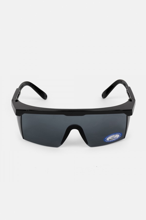 Black Half Frame Dark lens safety glasses with UV Light Protection and Anti-Scratch coating